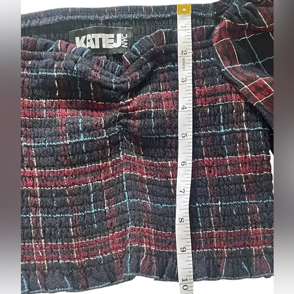 Katie J NYC Girls Chloe Puff Sleeve Smocked Cropped Top Size Medium - Picture 11 of 14